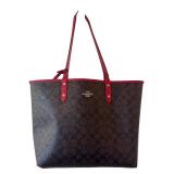 P - Coach Reversible Signature City Tote Bag