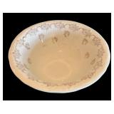 P - Vintage Homer Laughlin Pitcher and Basin Set with Gold Floral Design