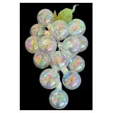 P - Set of 3 Iridescent Glass Bubble Grape Stems