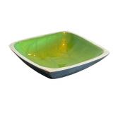 P - Julia Knight Green Enamel Square Dish