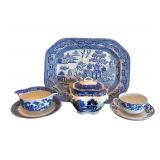P - Vintage Blue and White Porcelain Collection by Wedgwood, Meito, Buffalo Pottery and More