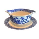 P - Vintage Blue and White Porcelain Collection by Wedgwood, Meito, Buffalo Pottery and More