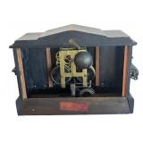 P - Antique E. Ingraham Mantle Clock with Ornate Columns