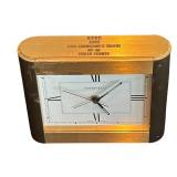 P - Tiffany & Co. Swiss Quartz Desk Clock with Vice Commodore