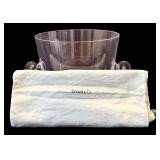 DR - Tiffany & Co. Glass Ice Bucket with Scroll Handles