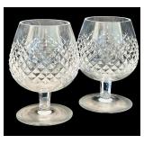 DR - Pair of Waterford Crystal Alana Pattern Brandy Glasses