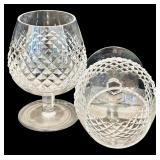 DR - Pair of Waterford Crystal Alana Pattern Brandy Glasses