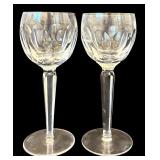 DR - Pair of Waterford Crystal "Kathleen" Hock Wine Glasses