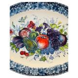 LR - Eddie Bauer 18.5-Inch Floral Porcelain Platter Made in Japan