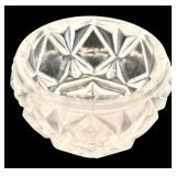 DR - Set of 7 Vintage Restoration Hardware Crystal Salt Cellars with Spoons