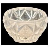 DR - Set of 7 Vintage Restoration Hardware Crystal Salt Cellars with Spoons