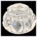 DR - Set of 7 Vintage Restoration Hardware Crystal Salt Cellars with Spoons