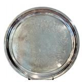 DR - Set of 4 Silver Stemless Cups by Towle with 12 1/4 Inch Towle Tray