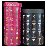 DR - Lolita Hand Painted Wine Glass and Martini Glass with Original Packaging