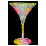 DR - Lolita Hand Painted Wine Glass and Martini Glass with Original Packaging