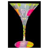 DR - Lolita Hand Painted Wine Glass and Martini Glass with Original Packaging