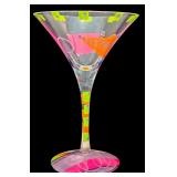 DR - Lolita Hand Painted Wine Glass and Martini Glass with Original Packaging