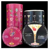 DR - Lolita Hand Painted Wine Glass and Martini Glass with Original Packaging