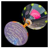 DR - Lolita Hand Painted Wine Glass and Martini Glass with Original Packaging