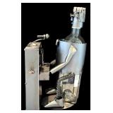 DR - Set of 2 Metal Wine Holders Including Piano Man Figurine and 2-Bottle Caddy