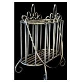 DR - Set of 2 Metal Wine Holders Including Piano Man Figurine and 2-Bottle Caddy