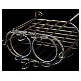 DR - Set of 2 Metal Wine Holders Including Piano Man Figurine and 2-Bottle Caddy