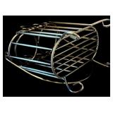 DR - Set of 2 Metal Wine Holders Including Piano Man Figurine and 2-Bottle Caddy