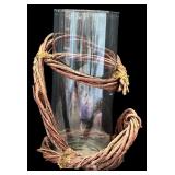 LR - Collection of 5 Glass Vases Assorted Shapes Up to 13.5 Inches Tall