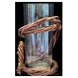 LR - Collection of 5 Glass Vases Assorted Shapes Up to 13.5 Inches Tall