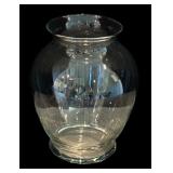 LR - Collection of 5 Glass Vases Assorted Shapes Up to 13.5 Inches Tall