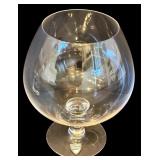DR - Orrefors Sweden Brandy Glass Pair and Glass Votive Candle Holder