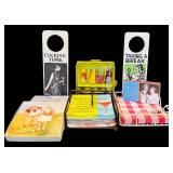 DR - Decorative Lot with Door Hangers, Napkins, Holders, and Spreader Knives