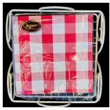 DR - Decorative Lot with Door Hangers, Napkins, Holders, and Spreader Knives