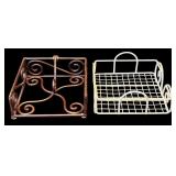 DR - Decorative Lot with Door Hangers, Napkins, Holders, and Spreader Knives