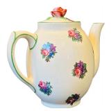 DR - Homestead Ware Teapot, Sugar, and Creamer Set by A.J. Fondeville & Co., England