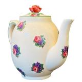 DR - Homestead Ware Teapot, Sugar, and Creamer Set by A.J. Fondeville & Co., England