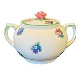 DR - Homestead Ware Teapot, Sugar, and Creamer Set by A.J. Fondeville & Co., England