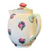 DR - Homestead Ware Teapot, Sugar, and Creamer Set by A.J. Fondeville & Co., England