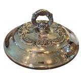 DR - Vintage Oneida Silverplate Ice Bucket with Ornate Lid, 10 Inch Tall