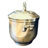 DR - Vintage Oneida Silverplate Ice Bucket with Ornate Lid, 10 Inch Tall