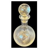 DR - Set of 3 Clear Glass Decanters and Simon Pearce Vase, Includes Large 15.25 Inch Decanter