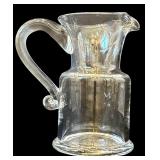 DR - Set of 3 Clear Glass Decanters and Simon Pearce Vase, Includes Large 15.25 Inch Decanter
