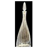 DR - Set of 3 Clear Glass Decanters and Simon Pearce Vase, Includes Large 15.25 Inch Decanter