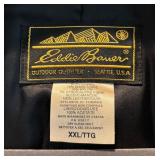 C - Eddie Bauer XXL Outdoor Outfitter Wool and Leather Jacket
