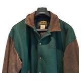 C - Eddie Bauer XXL Outdoor Outfitter Wool and Leather Jacket