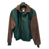 C - Eddie Bauer XXL Outdoor Outfitter Wool and Leather Jacket