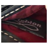 LR - Brighton Black Leather Wallet Handbag with Crossbody Strap