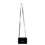 LR - Brighton Black Leather Wallet Handbag with Crossbody Strap