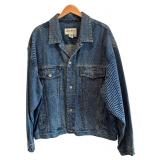 C - Eddie Bauer Denim Jean Jacket Size XXL