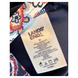 C - Lands End Size 14 Paisley Swim Dress with LYCRA Xtra Life